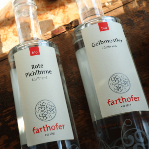 Bio Rote Pichlbirne und Bio Gelbmostler - Destillerie Farthofer
