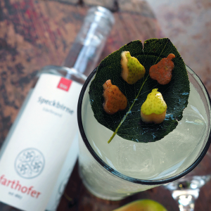 Bio Speckbirne (350 ml) mit Cocktail - Destillerie Farthofer